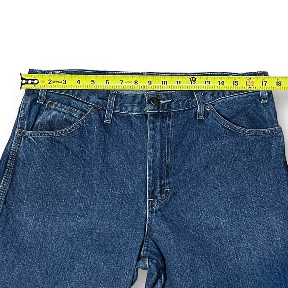 Dickies Men’s Distressed Blue Denim Carpenter Jeans - Size 34/30 - Picture 6 of 7
